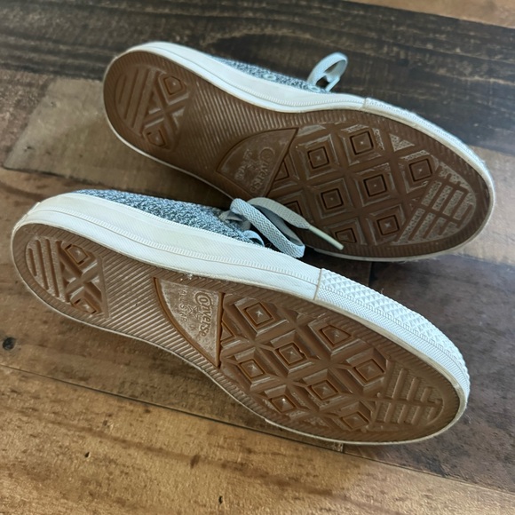 Converse Chuck Taylor Low Top Shoes Women’s 7 Blue Gray Woven Lunarlon insole - Picture 7 of 8